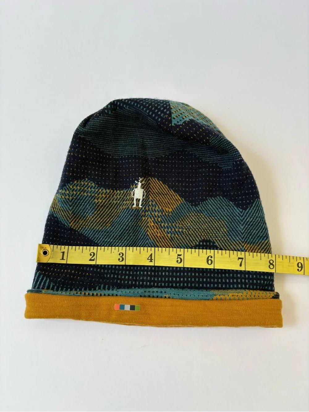 Boys Smartwool Thermal Merino Reversible Cuffed Beanie Hat Blueberry Mountain XL